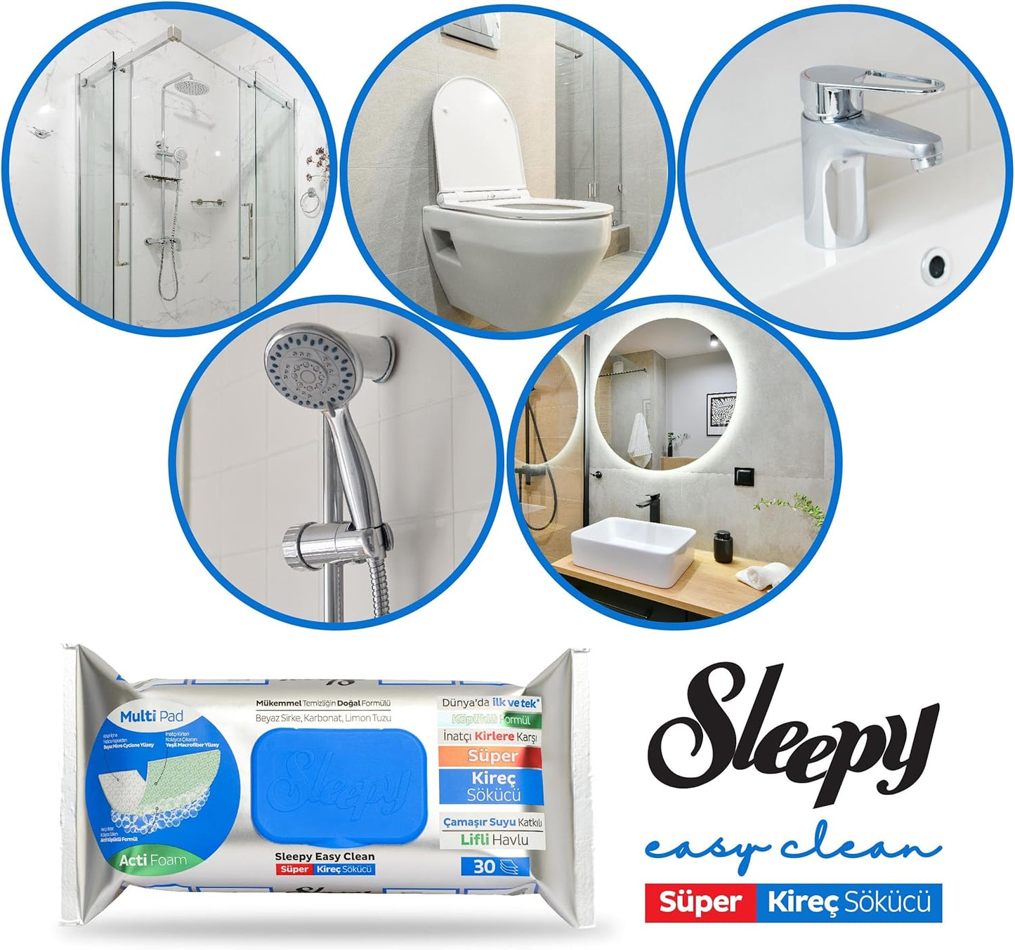 Sleepy Easy Clean - Super Détartrant Lingettes de Nettoyage 🧽✨