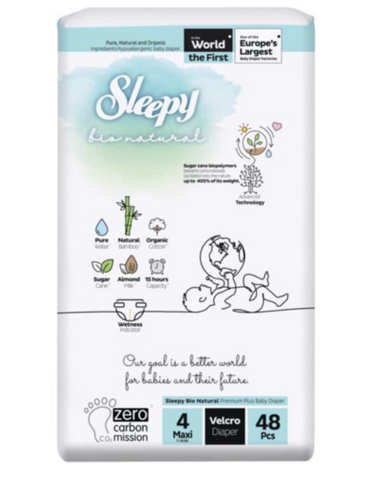 SLEEPY Couche Bio Natural (7-14KG) 48pcs 👶