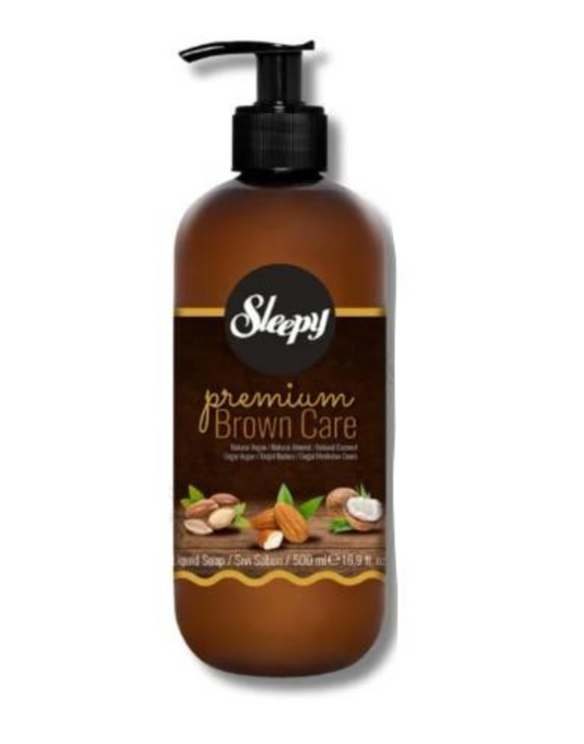 Sleepy Premium Brown Care Sıvı Sabun - 500 ml 🧴✨