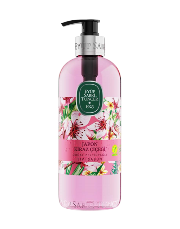 EST Doğal Zeytinyağlı Sıvı Sabun - Japon Kiraz Çiçeği - 500 ML 🌸✨