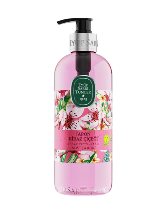 EST Doğal Zeytinyağlı Sıvı Sabun - Japon Kiraz Çiçeği - 500 ML 🌸✨