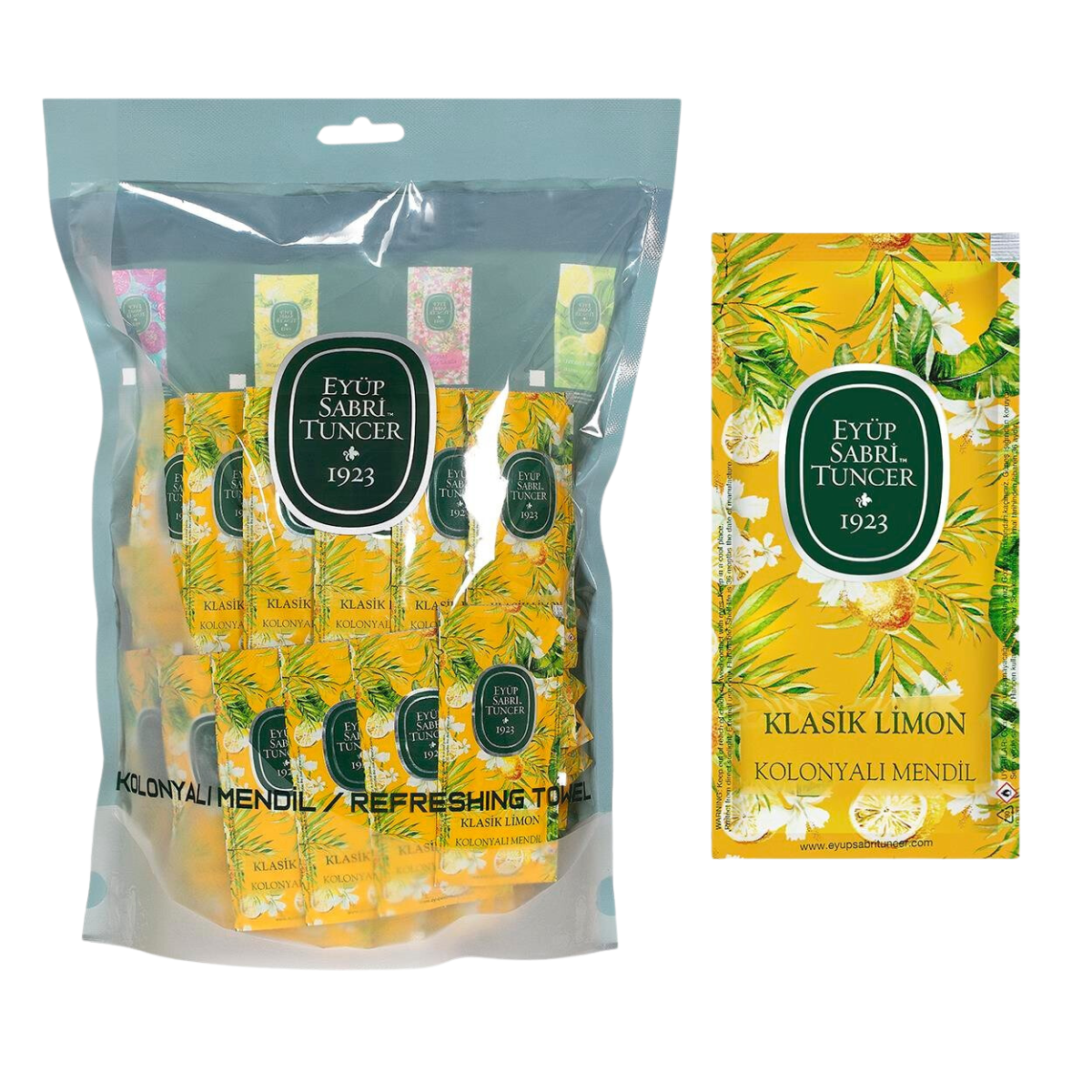 EST Classic Limon Ferahlatıcı Mendil - 150 adet (13x18cm) ✨🍋